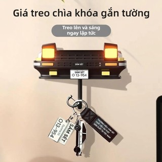 HaiLoka AE86 Giá treo chìa khóa kiểu đèn pha ô tô — Móc treo chìa khóa gắn tường trang trí đầy sáng tạo