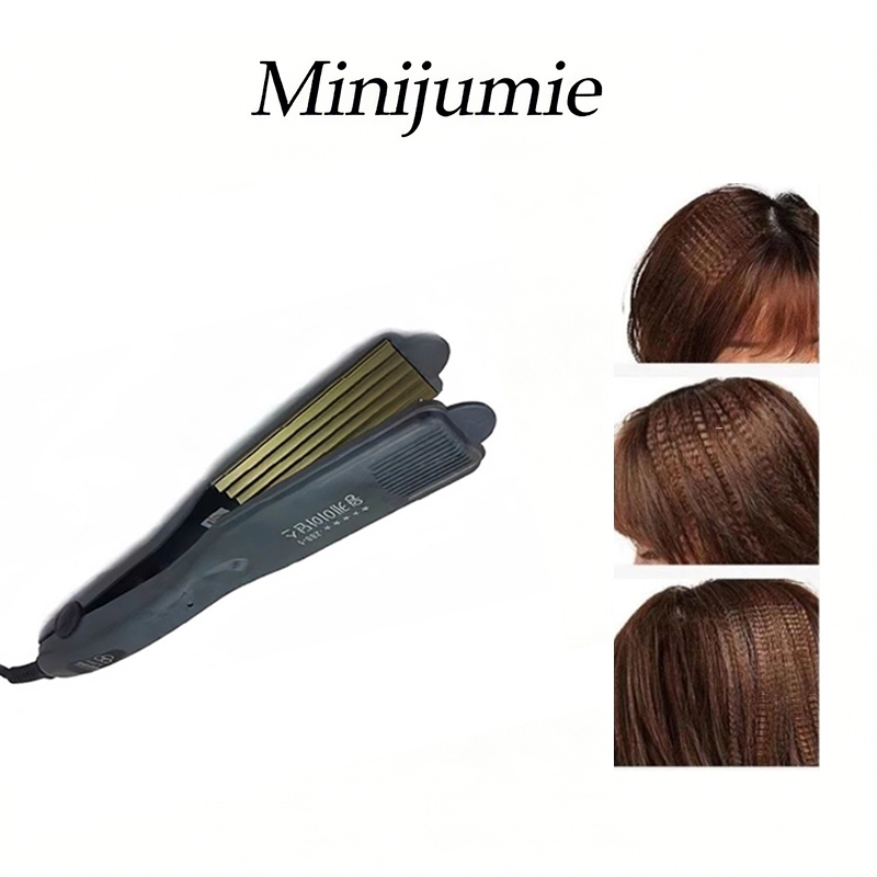 Minijumie Máy dập phồng chân tóc tạo kiểu 4 mức nhiệt độ thông minh chuyên dùng cho salon