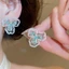 Màu Bạc Phong Cách Đại Dương Ánh Sáng Xanh Men Kim Cương Giả Ngọc Trai Bông Tai, Thiết Kế Đơn Nàng Tiên Cá Vỏ Sao Biển Hoa Dainty Bông Tai Nữ Mùa Hè Đi Biển Trang Sức Thời Trang