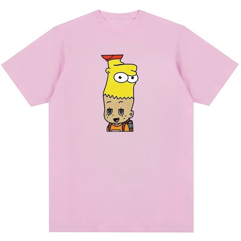 2026 Anime Họa Tiết Hoạt Hình In Hình Unisex Nam Nữ Áo Thun Cotton Nguyên Chất