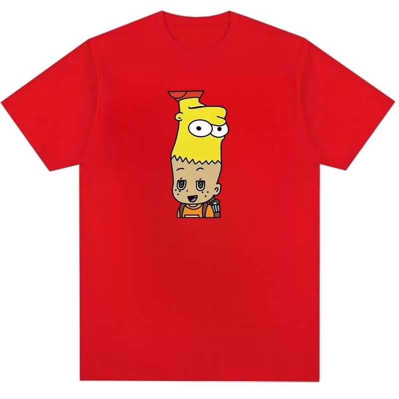 2026 Anime Họa Tiết Hoạt Hình In Hình Unisex Nam Nữ Áo Thun Cotton Nguyên Chất