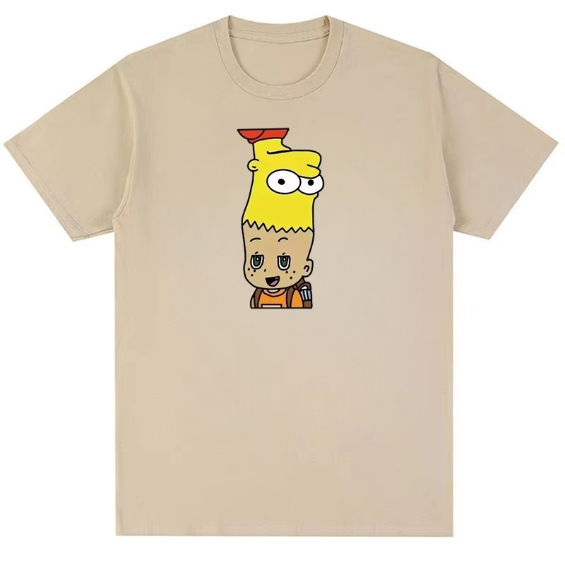 2026 Anime Họa Tiết Hoạt Hình In Hình Unisex Nam Nữ Áo Thun Cotton Nguyên Chất