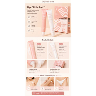 Nicor Gentle Hair Removal Cream Set, For Lip & Facial Hair