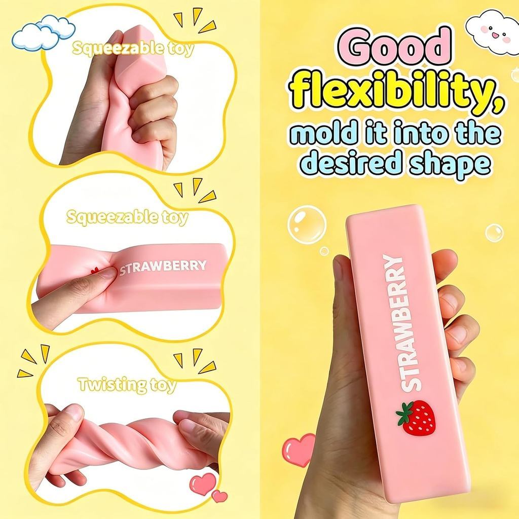 ECILY Đồ chơi Squishy dính bơ Fidget giác quan phục hồi chậm mềm mại, Đồ chơi bóp giảm căng thẳng cho trẻ em Người lớn, Quà tặng tự kỷ ADHD lo âu
