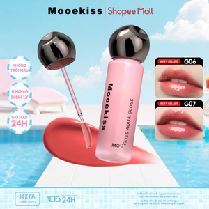 Mooekiss cảm giác dung dịch son bóng sảng khoái và bóng trong suốt