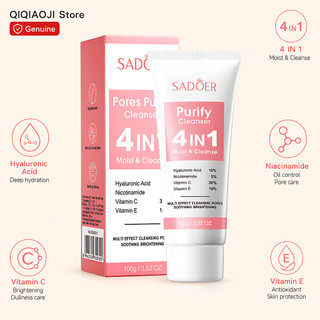 Sữa rửa mặt đa năng bốn trong một SADOER Pore Purifying Cleanser Facial Cleanser