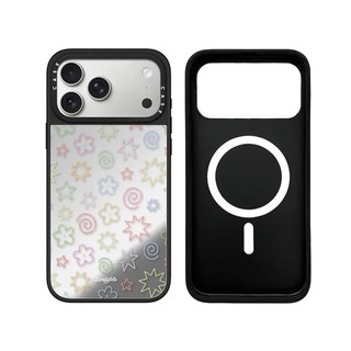 Không Dây Từ Tính Cho iPhone 17 16 15 14 13 Pro Max Plus Hoa Bướm Đen Cạnh Cứng Ốp điện thoại Khắc Logo
