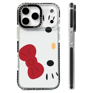 Nơ Biểu Hiện Hello Kitty Series Ốp Lưng Tương Thích Cho IPhone 11 13 15 16 17 Pro Max 12 13 Mini Cover X XR XS Max Silicone Mềm Trong Suốt Cản SE 2022 6 7 8 Plus Vỏ Chống Sốc