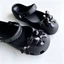 Phụ Nữ Girls6Psc Tắc Sandal Giày DIY Quyến Rũ Phong Cách Dễ Thương Nơ Đen Mặt Dây Chuyền Nút Lỗ Giày Trang Trí Bộ Phụ Kiện Quà Tặng