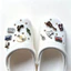11Psc Nữ Bé Gái Tắc Sandal Giày DIY Quyến Rũ Vintage Phối Màu Nhạc Note Mặt Dây Chuyền Nút Lỗ Giày Trang Trí Bộ Phụ Kiện Quà Tặng