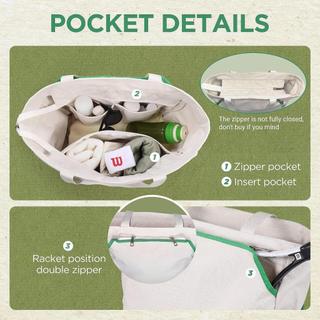 Túi Đựng Vợt Dovewill, Giữ 4 Vợt, Phù Hợp Cho Cầu Lông và Pickleball