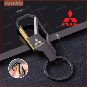 Móc khóa Logo ô tô sáng tạo mới Móc khóa kim loại hợp kim cho Mitsubishi