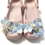 Bohemian Họa Tiết Xanh Giày Quyến Rũ 8 Chiếc Sandal Nữ Trang Trí Nút DIY Phụ Kiện Giày Bộ