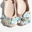 Bohemian Họa Tiết Xanh Giày Quyến Rũ 8 Chiếc Sandal Nữ Trang Trí Nút DIY Phụ Kiện Giày Bộ