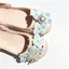 Bohemian Họa Tiết Xanh Giày Quyến Rũ 8 Chiếc Sandal Nữ Trang Trí Nút DIY Phụ Kiện Giày Bộ