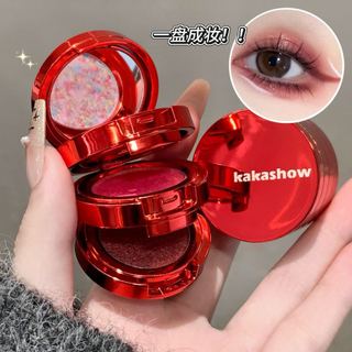 Kakashow Bảng Phấn Mắt 3 Lớp Shimmer Lấp Lánh Hàng Ngày Trung Tính Tông Màu Đất Trang Điểm Mắt NO.C715