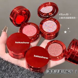 Kakashow Bảng Phấn Mắt 3 Lớp Shimmer Lấp Lánh Hàng Ngày Trung Tính Tông Màu Đất Trang Điểm Mắt NO.C715