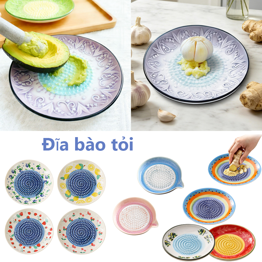 Gốm Xay Đĩa Nhỏ Gốm Báo Chí Máy Xay Bát Tỏi Gừng Tay Lưới Món Ăn Cho Thực Phẩm Chocolate mueadsyvn