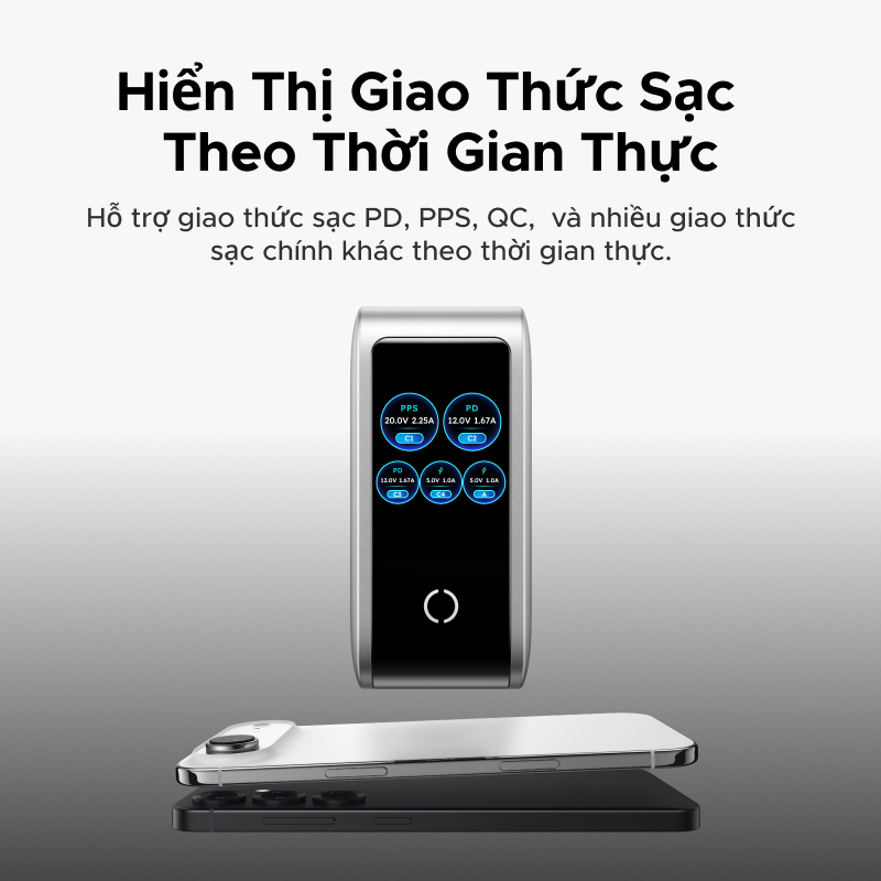 Bộ sạc GaN 5 cổng UGREEN 100W (USB-C * 4 / USB-A * 1)/160W, Bộ sạc nhanh cho Iphone / Samsung / Máy tính / Ipad | BigBuy360 - bigbuy360.vn