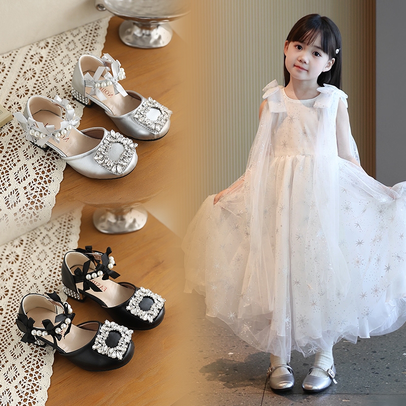 2026 Phong Cách Mới Phiên Bản Hàn Quốc Giày Sandal Sang Trọng Thời Trang, Giày Công Chúa, Giày Dự Tiệc Bé Gái