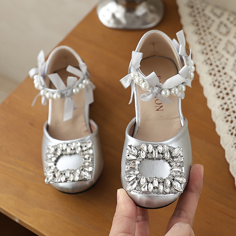 2026 Phong Cách Mới Phiên Bản Hàn Quốc Giày Sandal Sang Trọng Thời Trang, Giày Công Chúa, Giày Dự Tiệc Bé Gái