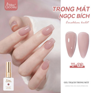 Miss Gooey màu nude trong như ngọc nhẹ nhàng tôn da thu đông đang lên ngôi Sơn gel jelly phủ UV cũng rất được ưa chuộng