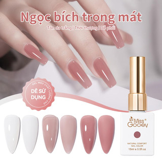 Miss Gooey màu nude trong như ngọc nhẹ nhàng tôn da thu đông đang lên ngôi Sơn gel jelly phủ UV cũng rất được ưa chuộng