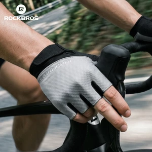 Găng tay đi xe đạp nửa ngón ROCKBROS Găng tay đi xe đạp ngoài trời chống trượt UNISEX