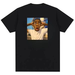 Meme Art Họa Tiết Vui Nhộn In Hình Unisex Nam Nữ Nguyên Chất Áo Thun Cotton Top