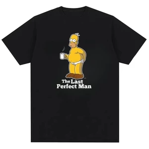 Áo thun thời trang unisex in hình nhân vật hoạt hình The Last Perfect Man của The Simpsons