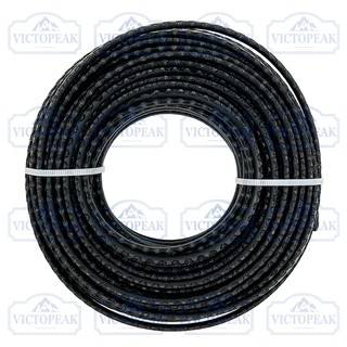 Dây tông đơ Nylon có răng cưa màu đen 3.0mm 15M Chống mài mòn cho tông đơ cắt bàn chải cỏ