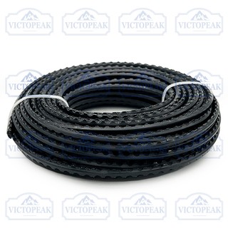 Dây tông đơ Nylon có răng cưa màu đen 3.0mm 15M Chống mài mòn cho tông đơ cắt bàn chải cỏ