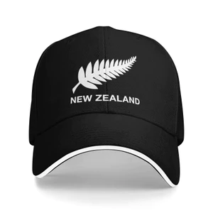 New Zealand tất cả màu đen in hình nam nữ hip-hop mũ xô mùa hè mặt trời bố mũ