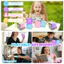 ECILY Bóng Bóp Tròn Nhiều Màu Sắc Khối Đẹp Squishy Fidget Đồ Chơi Giảm Căng Thẳng Fidgets Đồ Chơi Cảm Giác