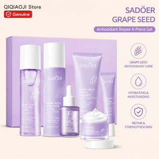 Bộ Dưỡng Da Hạt Nho SADOER 6 Món Niacinamide Dưỡng Ẩm Bảo Vệ Da Chăm Sóc Mặt Hàng Ngày