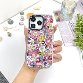 Ốp lưng FLOWERS (Hồng Hướng Dương) Tương Thích Cho IPhone 11 13 15 16 17 Pro Max 17AIR 12 Mini Cover X XR XS Max Silicone Mềm Trong Suốt Cản SE 2022 6 7 8 Plus Vỏ Chống Sốc