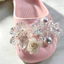 Fairy White Flower Pattern Shoe Charms 12 Chiếc Sandal Nữ Trang Trí Nút DIY Phụ Kiện Giày Bộ
