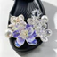 Phong Cách Công Chúa Bling Bling Hoa Sandal Giày Quyến Rũ Ngọt Ngào Có Thể Tháo Rời Đồ Trang Trí Cho Bé Gái Dép