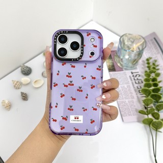 Ốp lưng anh đào nhỏ có màn hình tương thích cho IPhone 11 13 15 16 17 Pro Max 12 13 Mini Cover X XR XS Max Silicone Mềm trong suốt Ốp lưng SE 2022 6 7 8 Plus Vỏ chống sốc