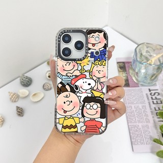 Hoạt Hình Dễ Thương Nhân Vật Snoopy Minh Họa Màu Ốp Lưng Tương Thích Cho IPhone 11 13 15 16 17 Pro Max 12 Mini Cover X XR XS Max Silicone Mềm Trong Suốt Cản SE 2022 6 7 8Plus Chống Sốc