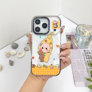 Dễ Thương Điểm Sóng TWINKLE TWINKLE Nhãn Màu Ốp Lưng Tương Thích Cho IPhone 11 13 14 15 16 17 Pro Max 12 Mini Cover X XR XSMax Silicone Mềm Trong Suốt Cản SE 2022 6 7 8Plus Chống Sốc