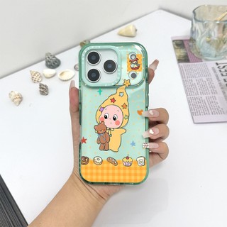 Dễ Thương Điểm Sóng TWINKLE TWINKLE Nhãn Màu Ốp Lưng Tương Thích Cho IPhone 11 13 14 15 16 17 Pro Max 12 Mini Cover X XR XSMax Silicone Mềm Trong Suốt Cản SE 2022 6 7 8Plus Chống Sốc