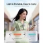 Quạt Mini cầm tay cầm tay PHIXERO F3 PRO TEC Quạt làm mát lạnh băng 3600mAh Quạt cầm tay lâu dài 9H có thể sạc lại có đèn pin Đèn khẩn cấp cho văn phòng du lịch thể thao