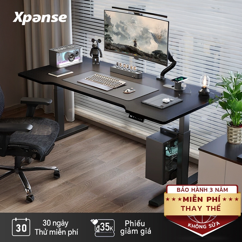 Bàn nâng hạ thông minh Xpanse Z-C8 mặt bàn carbon chống trầy xước | bàn Làm Việc | bàn game gaming | 30 Ngày Thử