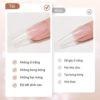 Keo dán móng tay nổi cấp Spa Keo dán móng tay nổi chắc chắn và bền bỉ Có thể tháo rời mà không làm hỏng lớp sàn