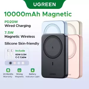 Ugreen Từ Không Dây 10000mAh Powerbank Sạc dự phòng Power Bank 10000mAh phiên bản mới dung tích lớn chất lượng Cho iPhone 12 13 14 15 Pro Mini