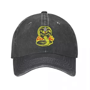 Cobra Kai Karate Trẻ Em Xuân Thu Nón Rắn Karate Dojo Anime Cao Bồi Vest