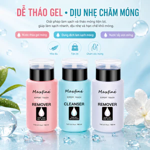 【XT】Nước Tẩy Sơn Móng Tay Dịu Nhẹ Thiết Kế Vòi Nhấn Tiện Lợi 160ml Tẩy Sạch Nhanh Không Gây Vàng Móng