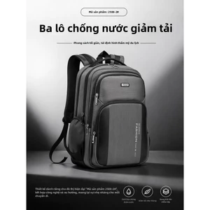 Ba lô laptop công sở chống nước nhiều ngăn giảm áp vai, ba lô đi làm đi du lịch 3 màu thời trang mẫu
