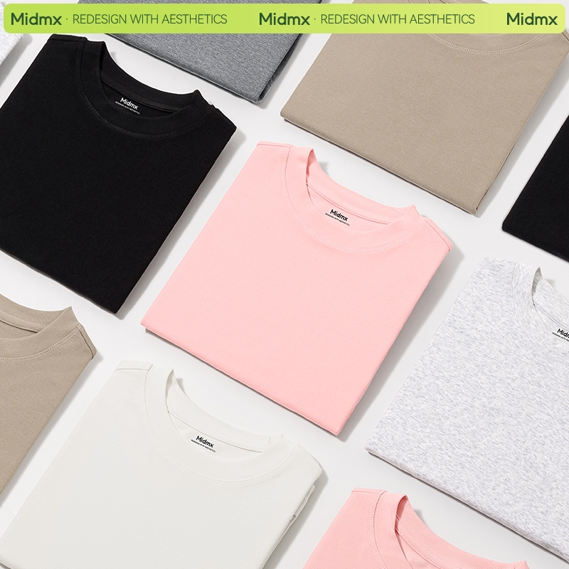 Áo thun nữ form ôm Babytee Midmx Áo Thun Nữ Ôm nữ Ôm Body Cổ Tròn Basic